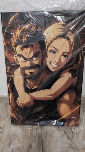 Customer photo review of Personalisierte Leinwand - Anime-Stil Portrait