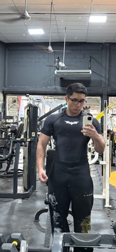 Customer photo review of BATMAN COMPRESSION TEES #4259