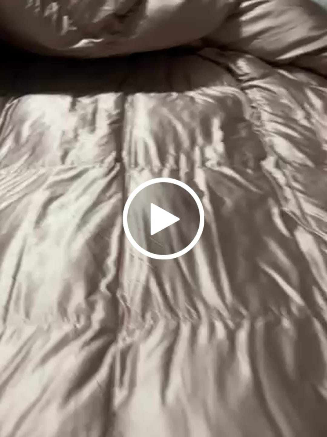 Customer video review of Deluxe Silk Goose Down Comforter