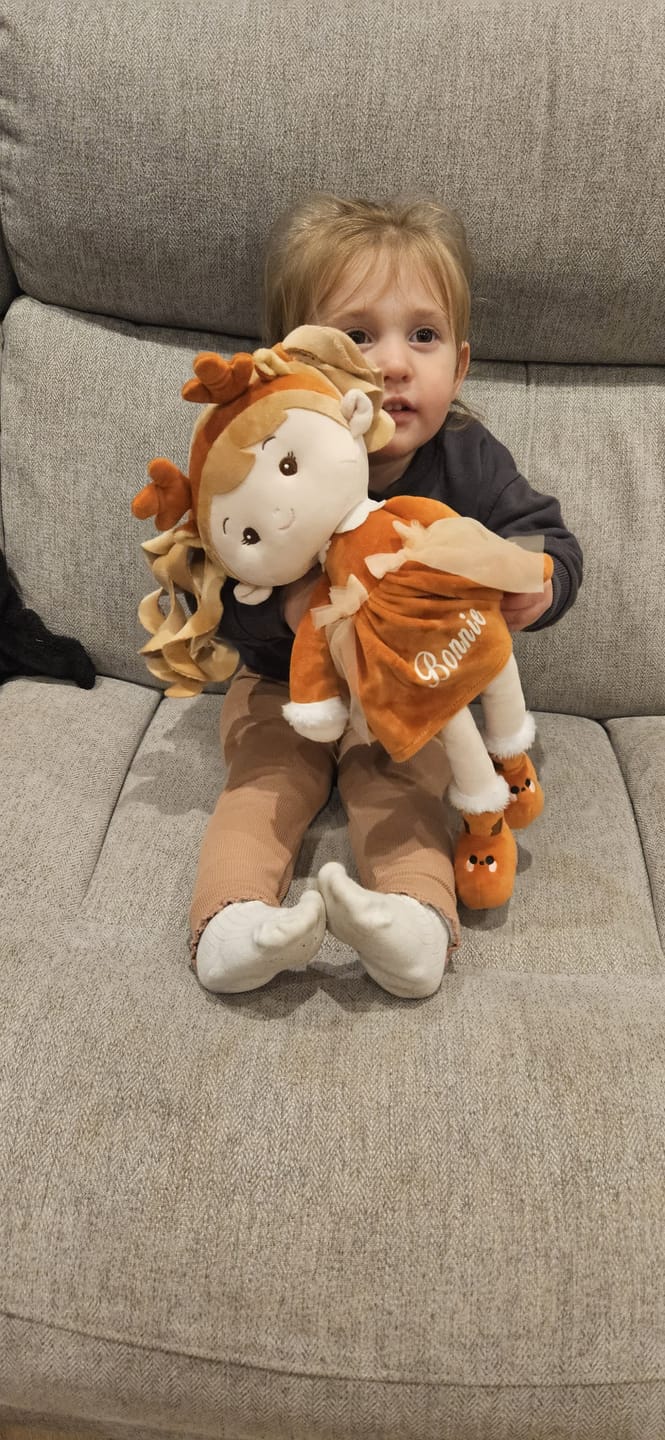 Customer photo review of Personalized Reindeer Girl