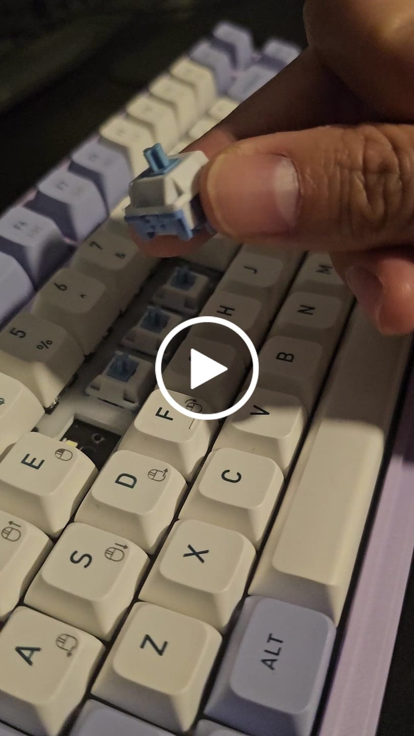 Customer video review of HMX CLOUD V2 LINEAR SWITCH FACTORY LUBED (10PCS)