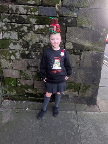Customer photo review of Merry Swiftmas - Sweater