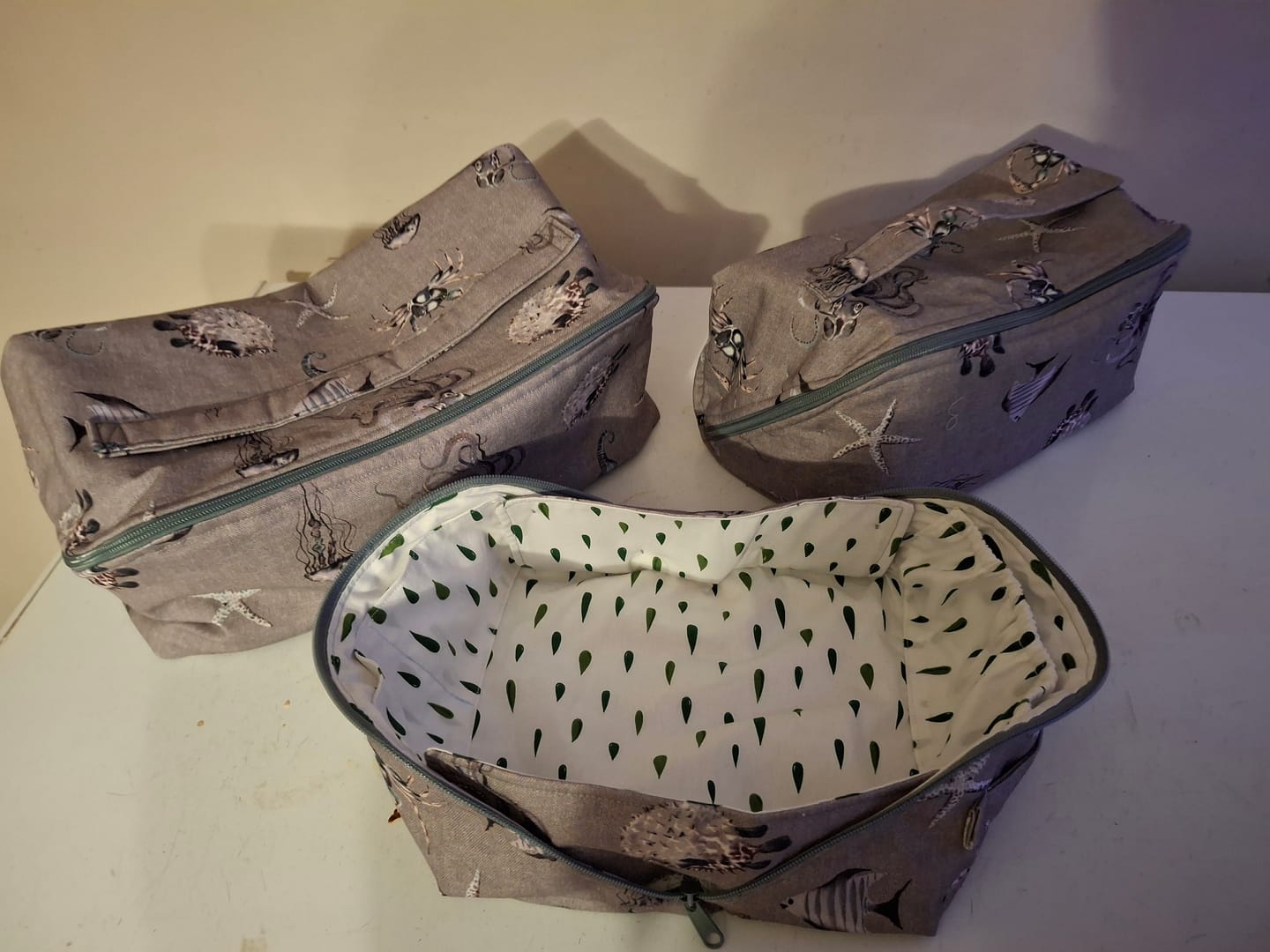 Customer photo review of Ocean Life Digital Print Cotton Canvas Fabric