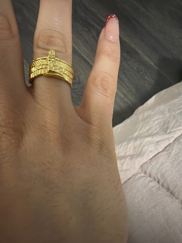 Customer photo review of Wings Of Isis Ring