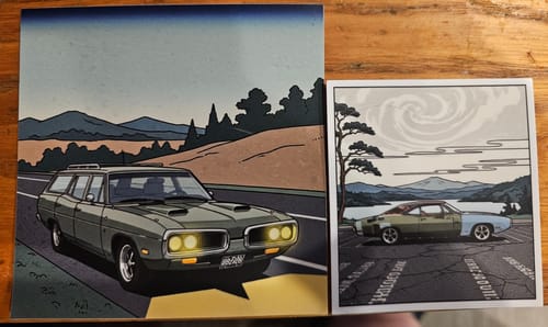 Customer photo review of 50 Custom 4" Laminated Vinyl Stickers