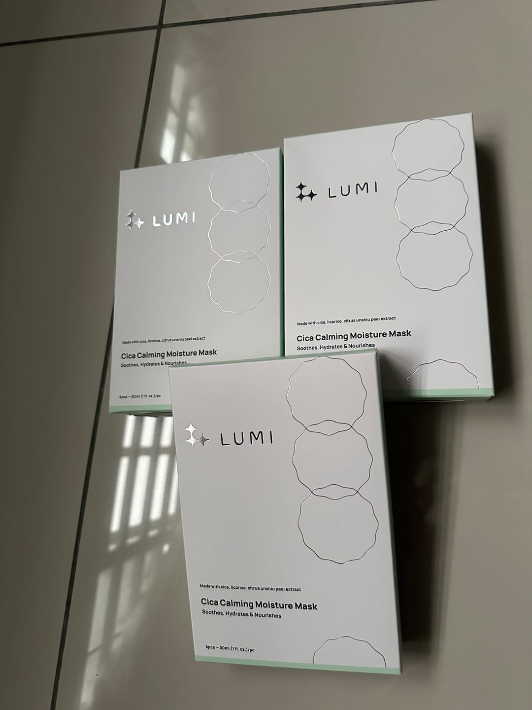 Customer photo review of Cica Calming Moisture Mask