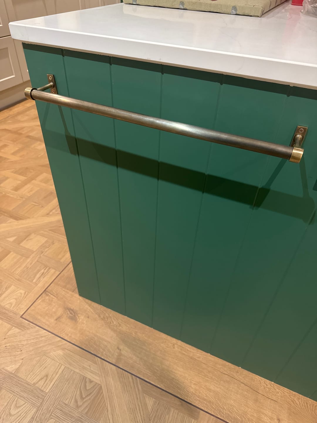Customer photo review of Solid Brass Towel Rail