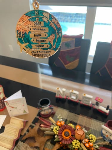 Customer photo review of Destination Of All Year - Personalized Acrylic Ornament