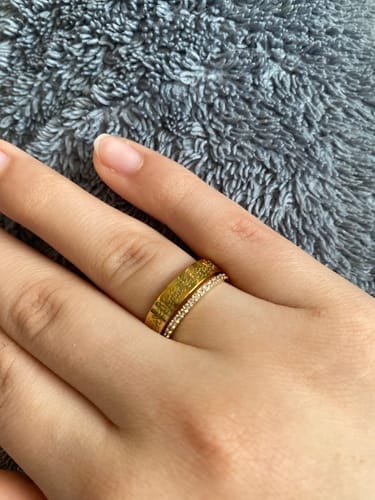 Customer photo review of "Gewiss, mit der Erschwernis, kommt die Erleichterung" Ring