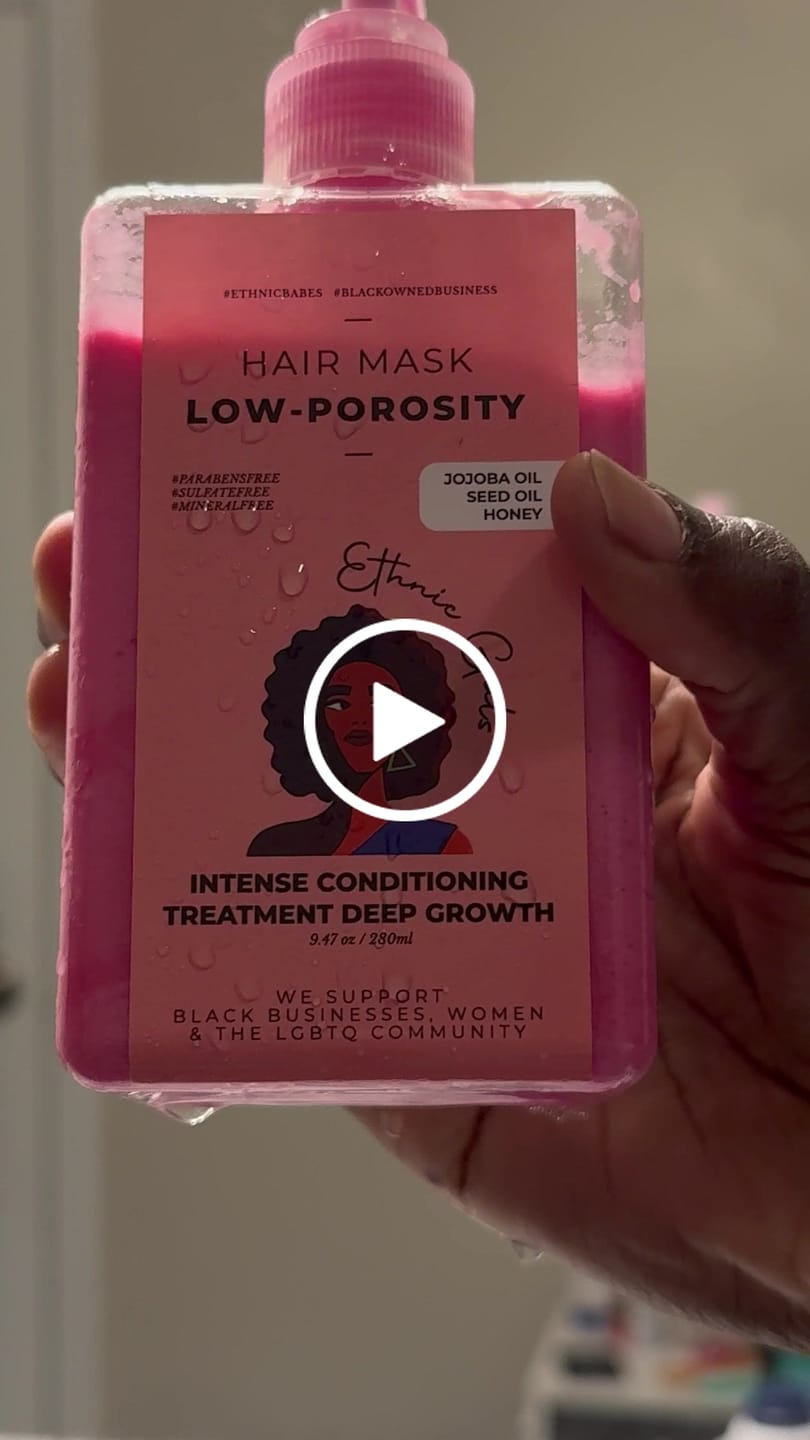 Customer video review of DEEP REPAIR low porosity hair mask