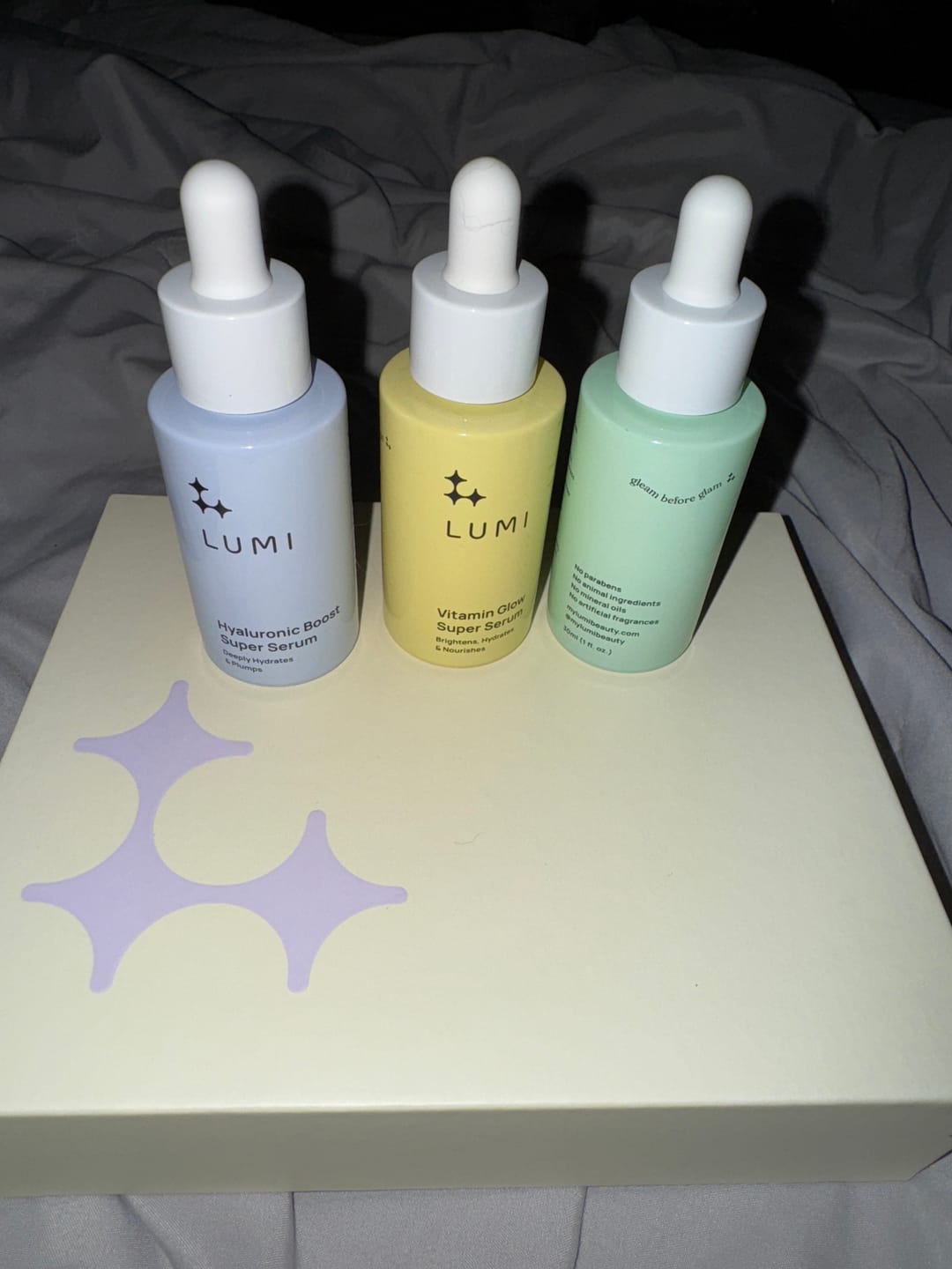 Customer photo review of Super Serum Trio