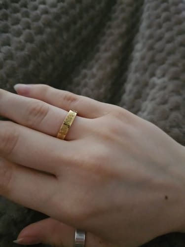 Customer photo review of "Gewiss, mit der Erschwernis, kommt die Erleichterung" Ring