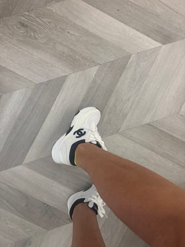 Customer photo review of CC Sneaker In White Mesh Fabric 145612