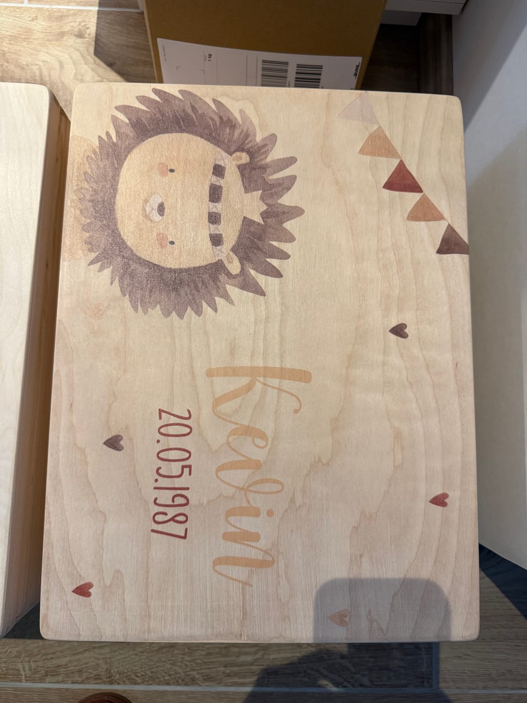Customer photo review of Erinnerungsbox Baby - Löwe Boho