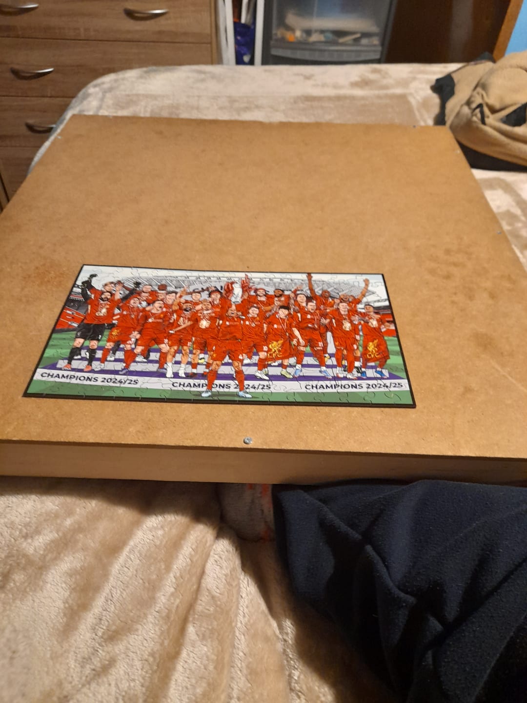 Customer photo review of Liverpool FC® Premier League Champions 24/25 - Wooden Puzzle