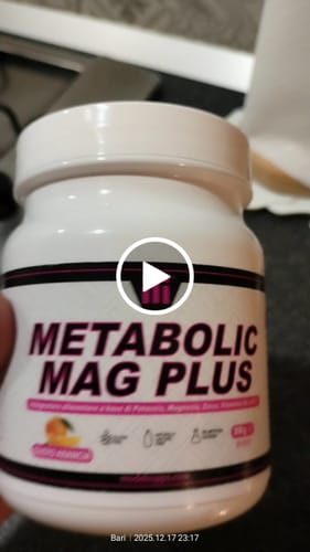 Customer video review of Metabolic Mag PLUS 300gr polvere - Magnesio