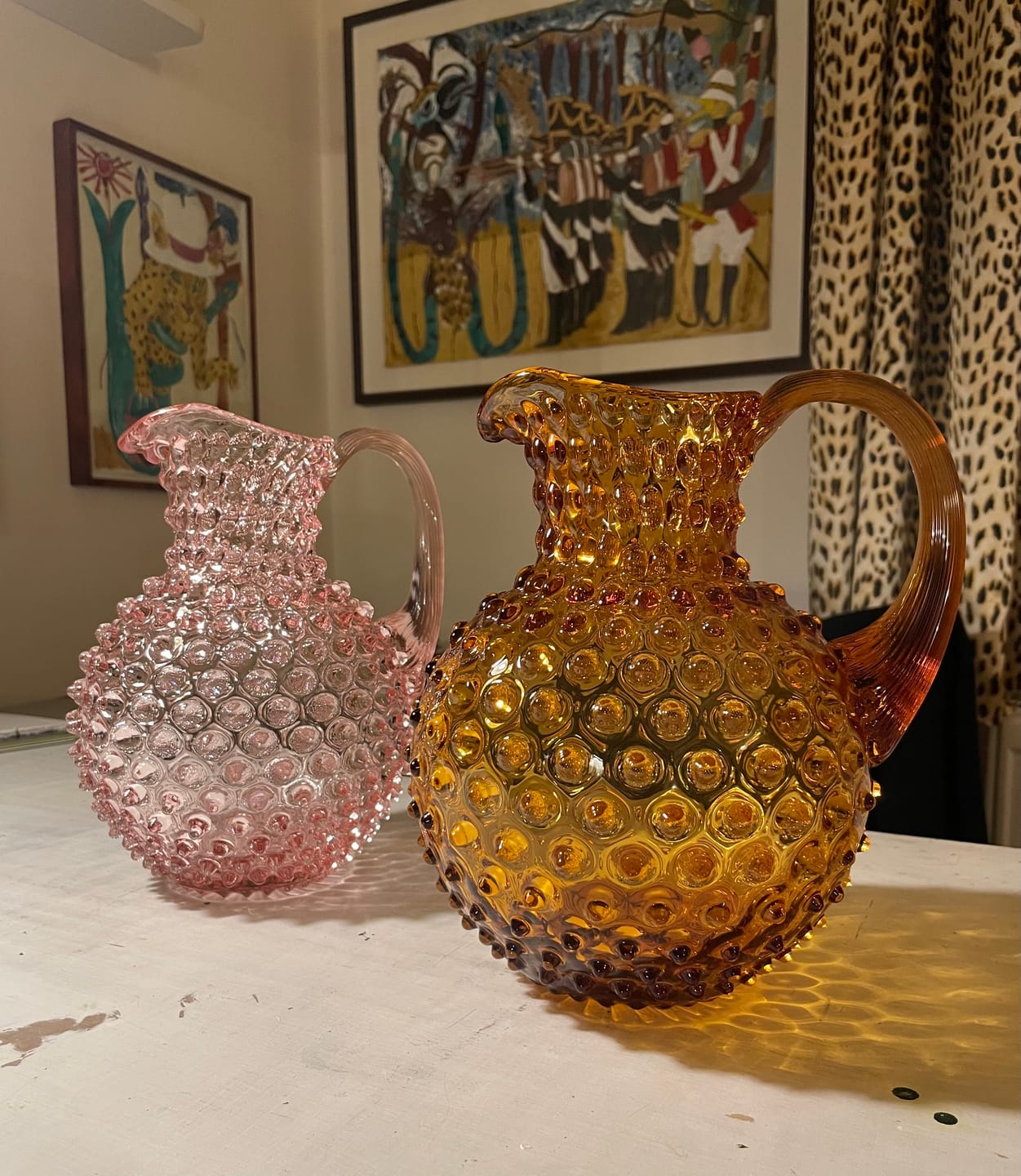 Customer photo review of Hobnail Džbán Amber