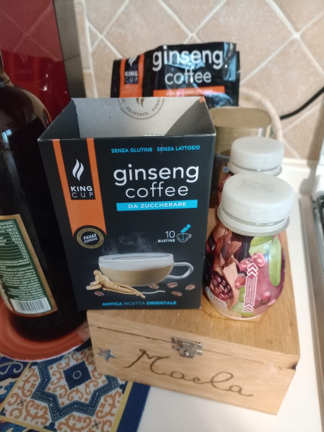 Customer photo review of 120 bustine di Caffè al ginseng  da zuccherare