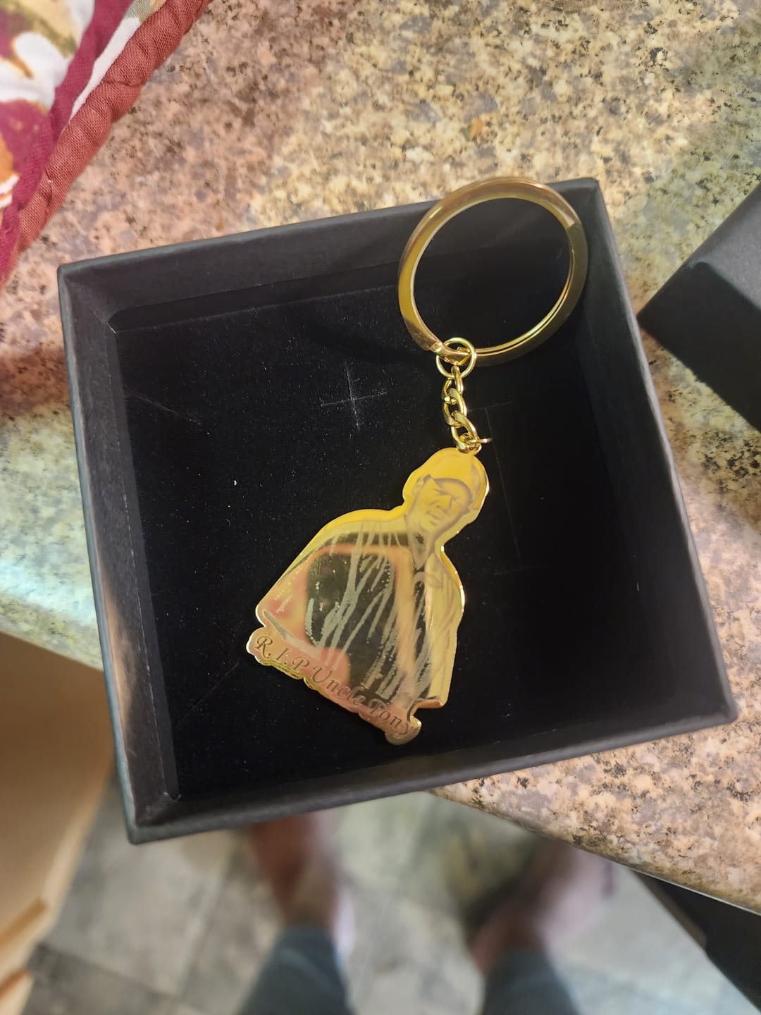 Customer photo review of Custom Photo Engraved Pet Necklace
