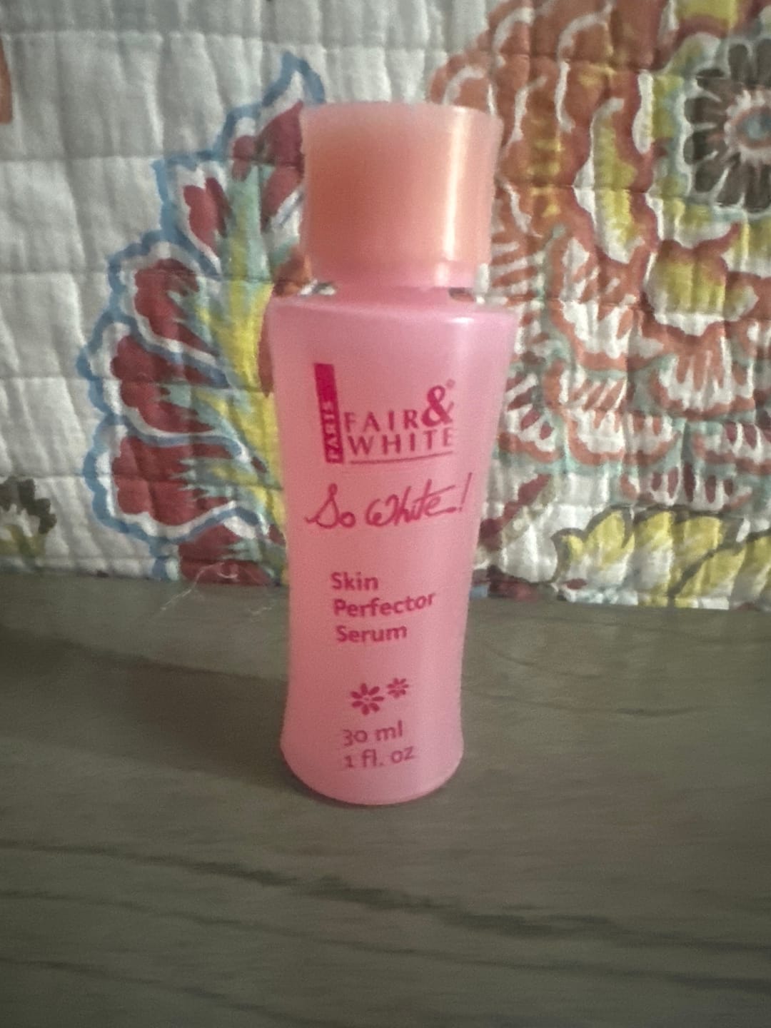Customer photo review of Fair and White So White Skin Perfector Serum 30ml / 1 fl oz