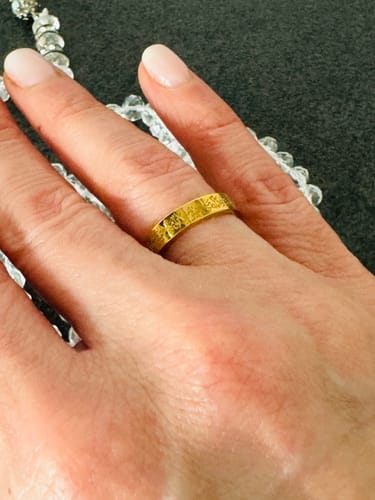 Customer photo review of "Gewiss, mit der Erschwernis, kommt die Erleichterung" Ring
