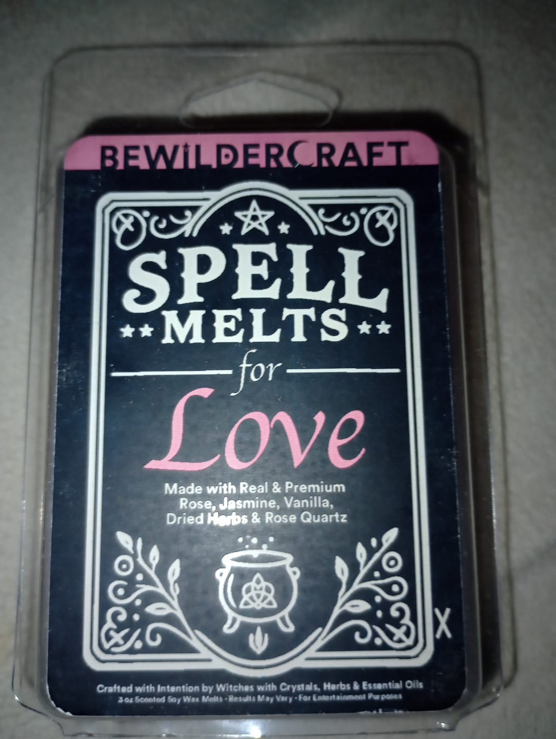 Customer photo review of Spell Melts for Love Wax Melts