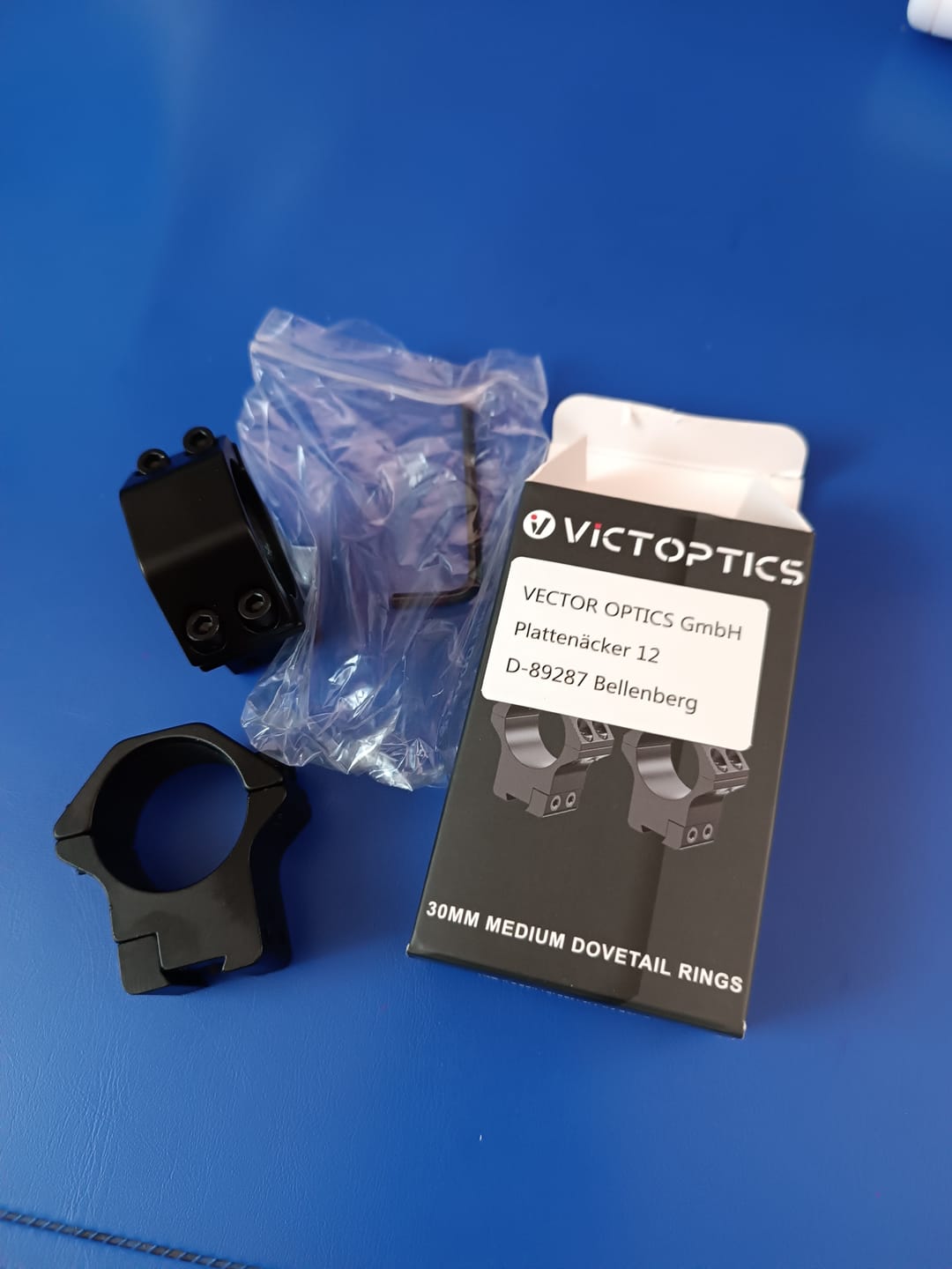 Customer photo review of Victoptics Montageringe aus Aluminium für 11mm Schiene und 30mm Tubus aus Aluminium in verschiedenen Höhen