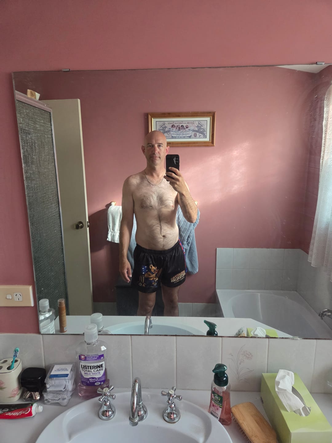 Customer photo review of Aussie As Footy Shorts