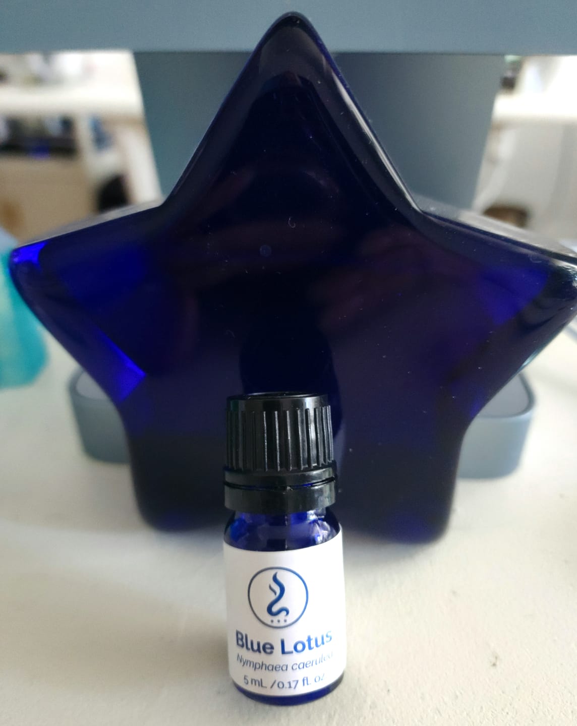 Customer photo review of True Egyptian Blue Lotus Oil 5 mL | Cold-Pressed