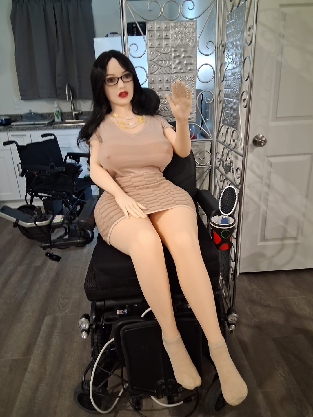 Customer photo review of US Stock - Greta Plus 152cm #63 Big Boobs Adult Love Doll Realistic BBW TPE Sex Doll