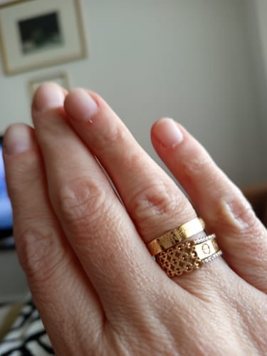 Customer photo review of "Gewiss, mit der Erschwernis, kommt die Erleichterung" Ring