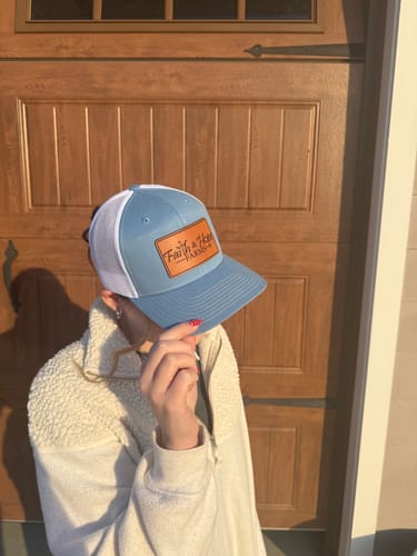 Customer photo review of Richardson 112 Genuine Leather Patch Hats Laser Engraved