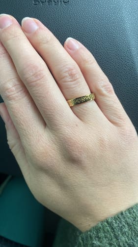 Customer photo review of "Gewiss, mit der Erschwernis, kommt die Erleichterung" Ring