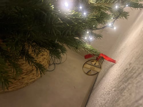 Customer photo review of Holz-Weihnachtsdeko mit persönlicher Namensgravur