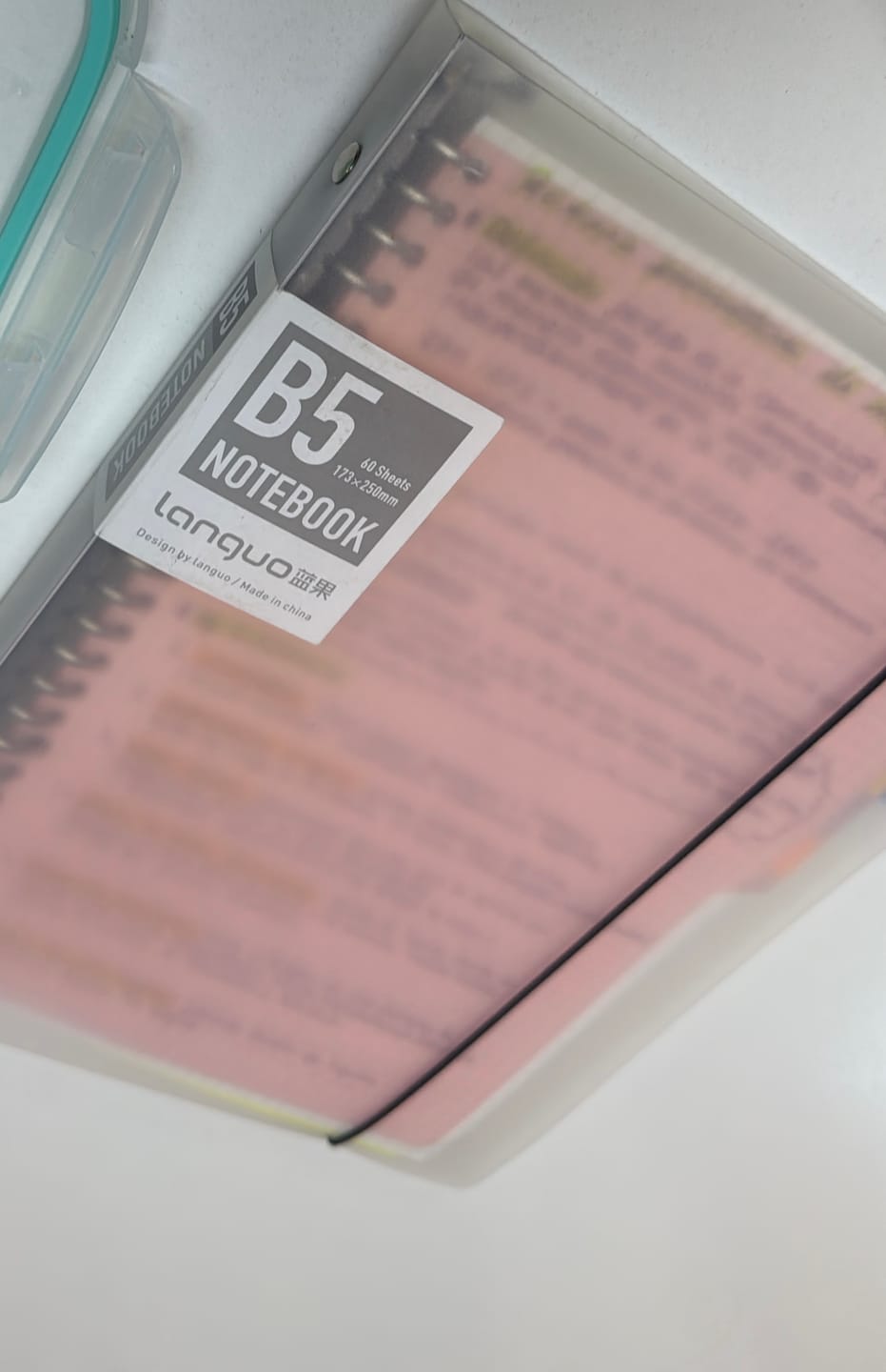 Customer photo review of Languo - Pack 50 Hojas para Libretas Anilladas Tipo Binder B5 con Sistema Refill