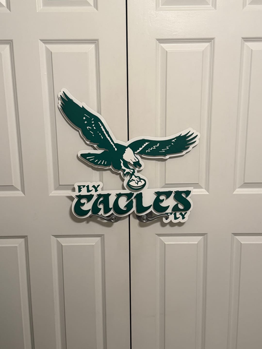 Customer photo review of Philadelphia "Fly Eagles Fly" 1973 Old School 3D Vintage Metal Wall Art