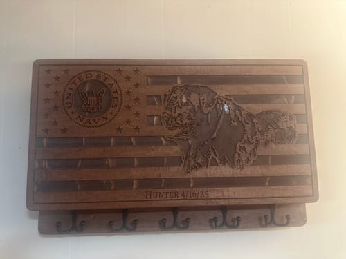 Customer photo review of PERSONALIZABLE NAVY