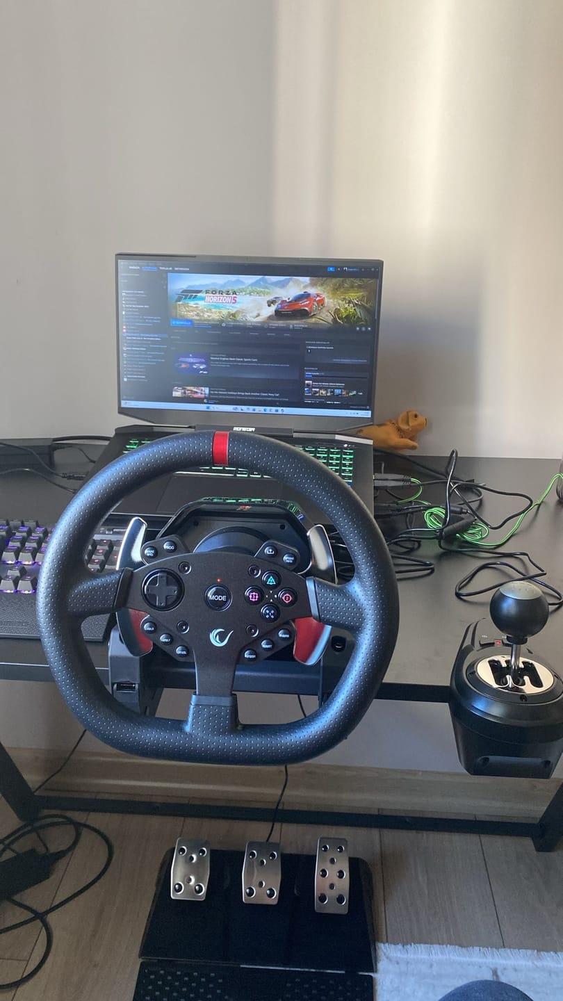 Customer photo review of El Vitesli Pedallı Force Feedback Oyuncu Direksiyonu