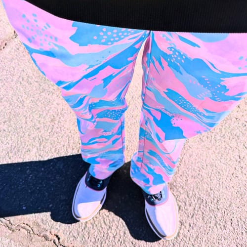 Customer photo review of Men's Pastel Camo Stretch Golf pants