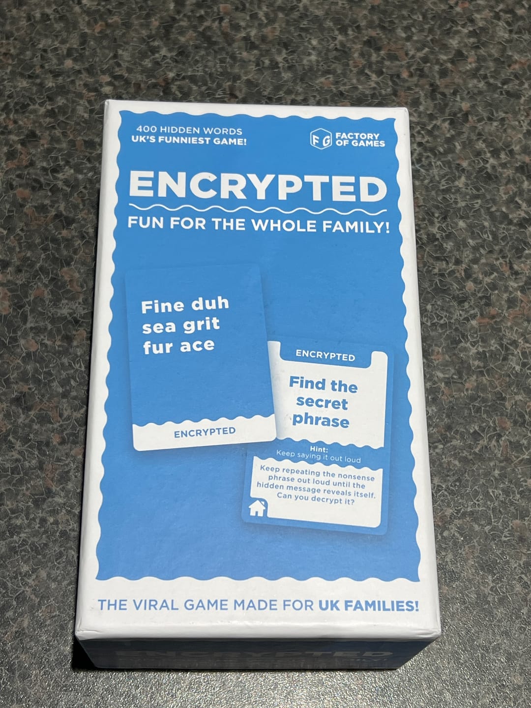 Customer photo review of Encrypted | UK Family Edition