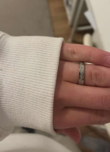 Customer photo review of "Gewiss, mit der Erschwernis, kommt die Erleichterung" Ring