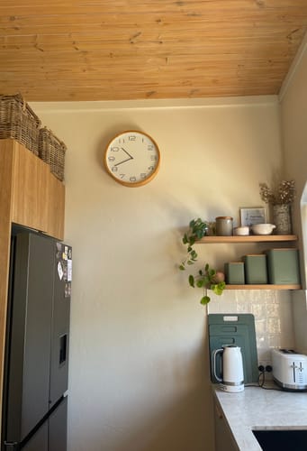 Customer photo review of Curved Floating Shelf (Blackbutt)