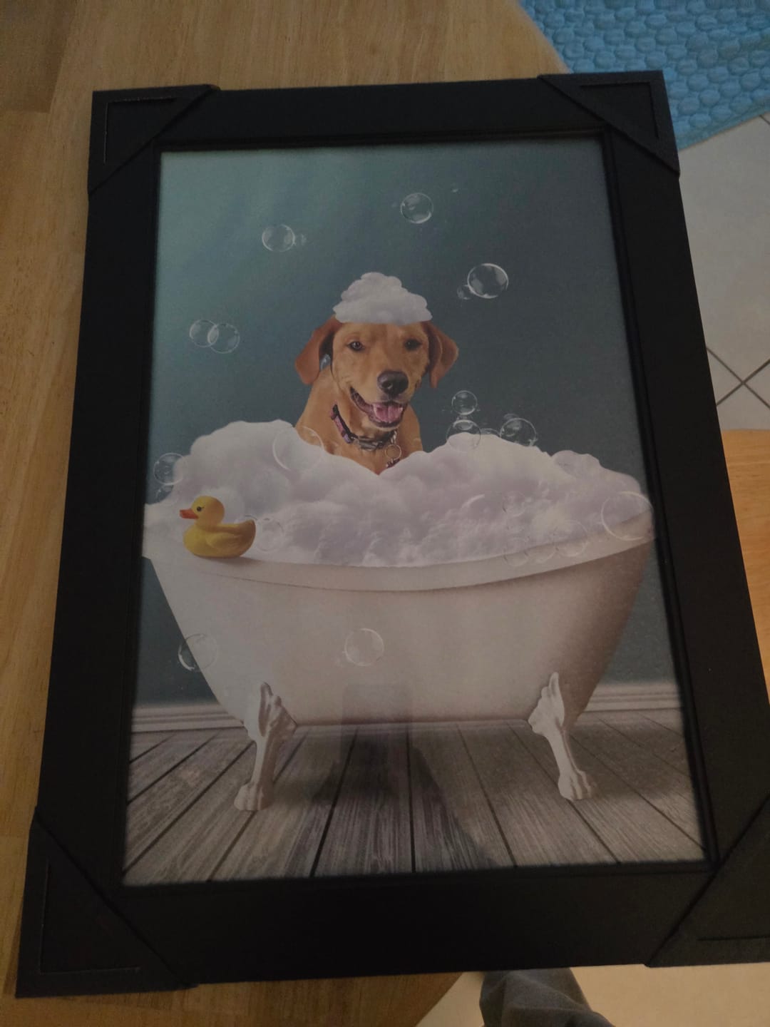 Customer photo review of Fun in the tub - Personalized Poster