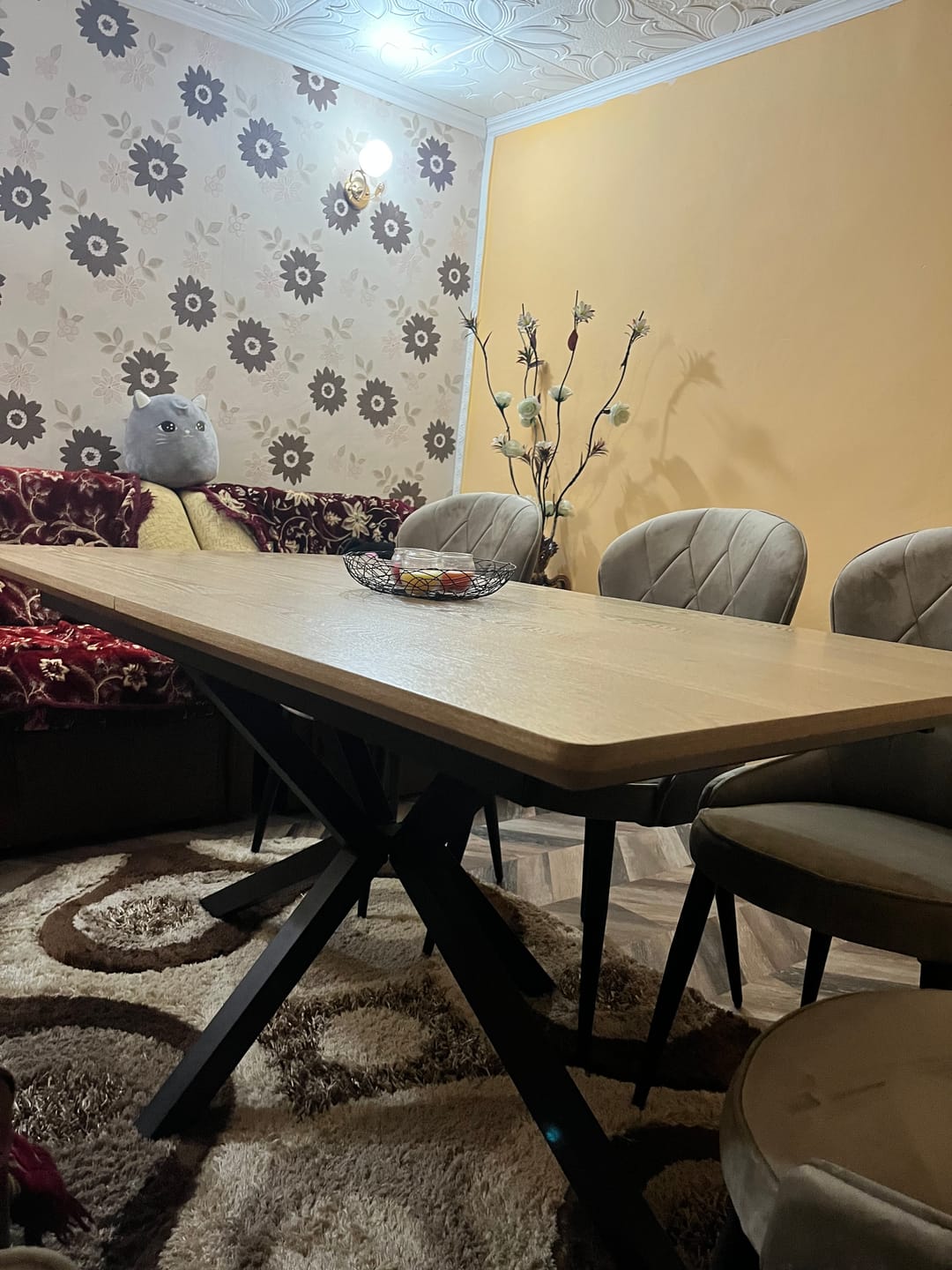 Customer photo review of Masa extensibila LOGAN, stejar/negru, 160/200x90x76 cm