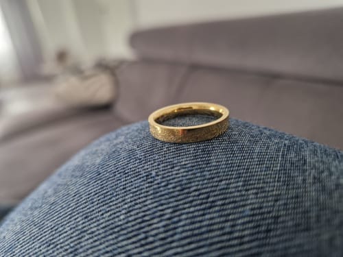 Customer photo review of "Gewiss, mit der Erschwernis, kommt die Erleichterung" Ring