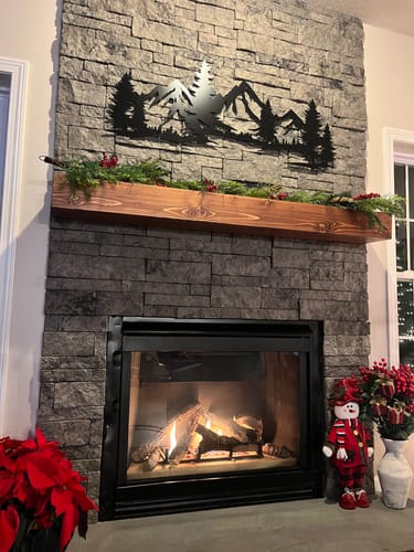Customer photo review of Evergreen Peaks Wall Art