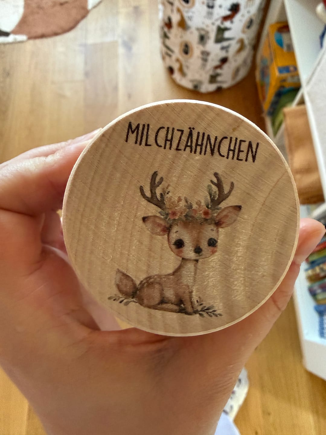 Customer photo review of Zahndose Baby Reh (nicht personalisiert) für Junge & Mädchen