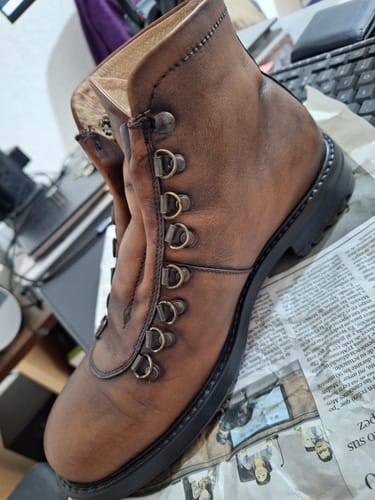 Customer photo review of Tinte cuero Dark brown