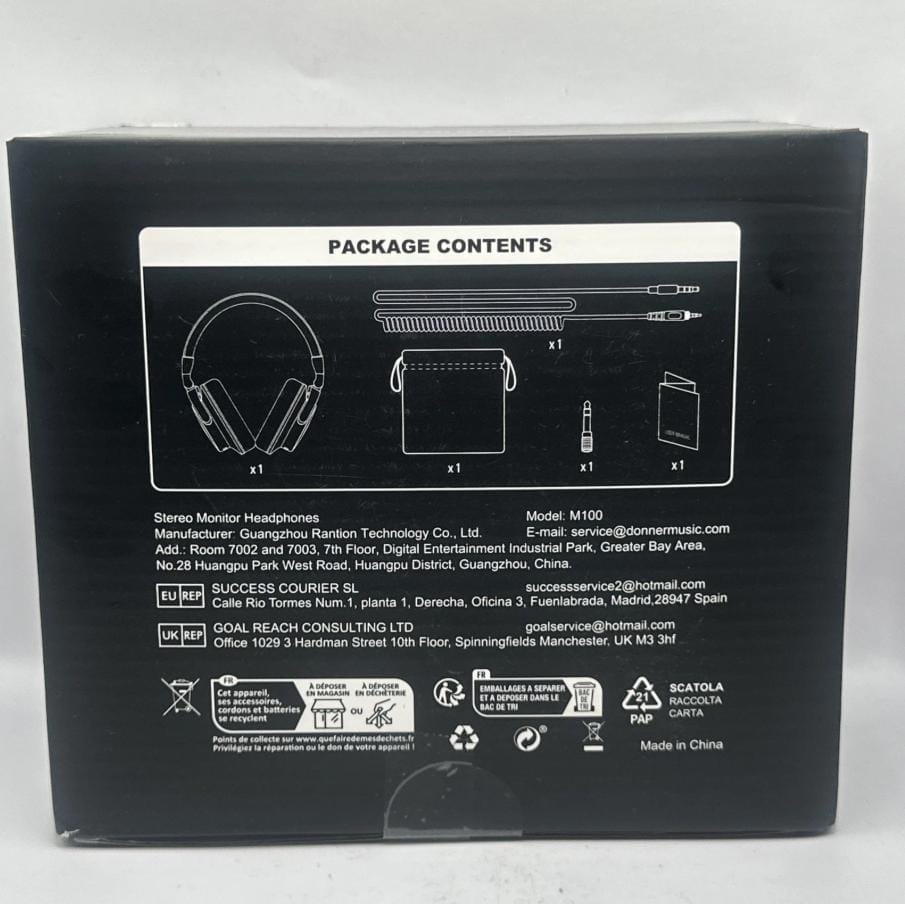 Customer photo review of Donner M100 Casque de monitoring studio
