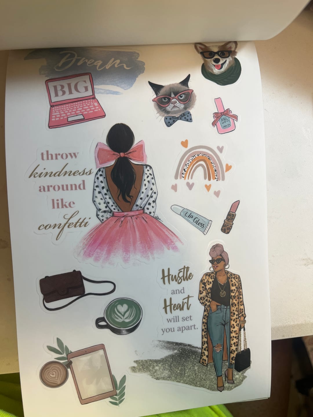Customer photo review of This Is My Year Planner Sticker Book